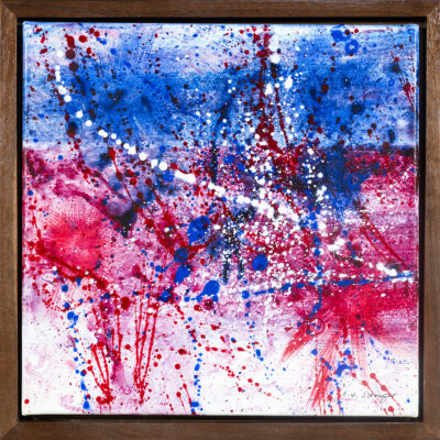 Chaos of Liberty 3 Acrylic 12x12 inch Framed Painting