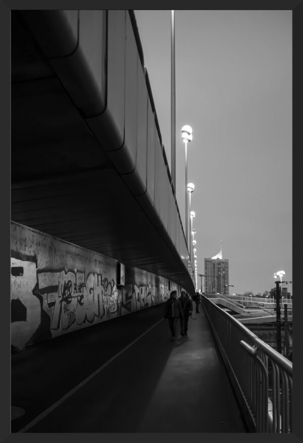 People traversing the Danube River
