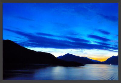 Juneau from a cruise ship leaving port.
